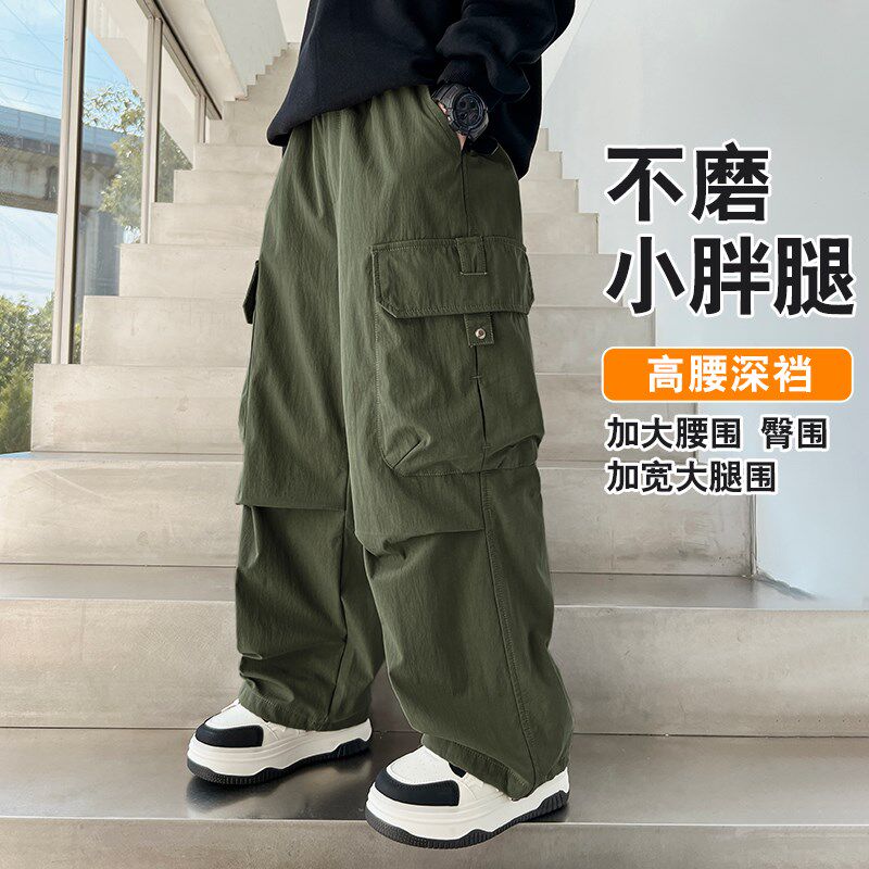 胖男童裤子春装加肥加大儿童工装裤春季大童胖男孩休闲裤大码童装