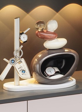 时来运转钥匙收纳玄关摆件客厅电视柜入户门口鞋柜装饰品乔迁礼物