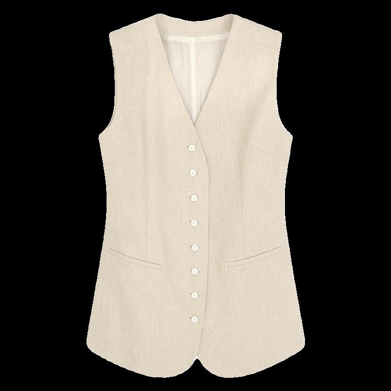 因由 时尚v领无袖背心气质老钱休闲西装马甲+高腰显瘦直筒阔腿裤,女装/女士精品,时尚套装,淘宝优惠券,粉丝福利购,淘宝优惠卷