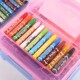 油画棒套装 儿童安全水溶性蜡笔12色18色24色36色油画棒小学生画笔