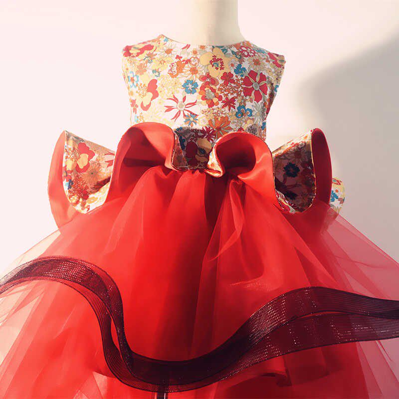 女童礼服儿童钢琴公主裙洋气小女孩模特走秀款晚礼服花童婚礼童装