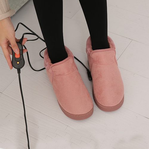 暖脚宝取暖器小型电暖鞋充电可行走男女加热鞋办公室桌下暖脚神器