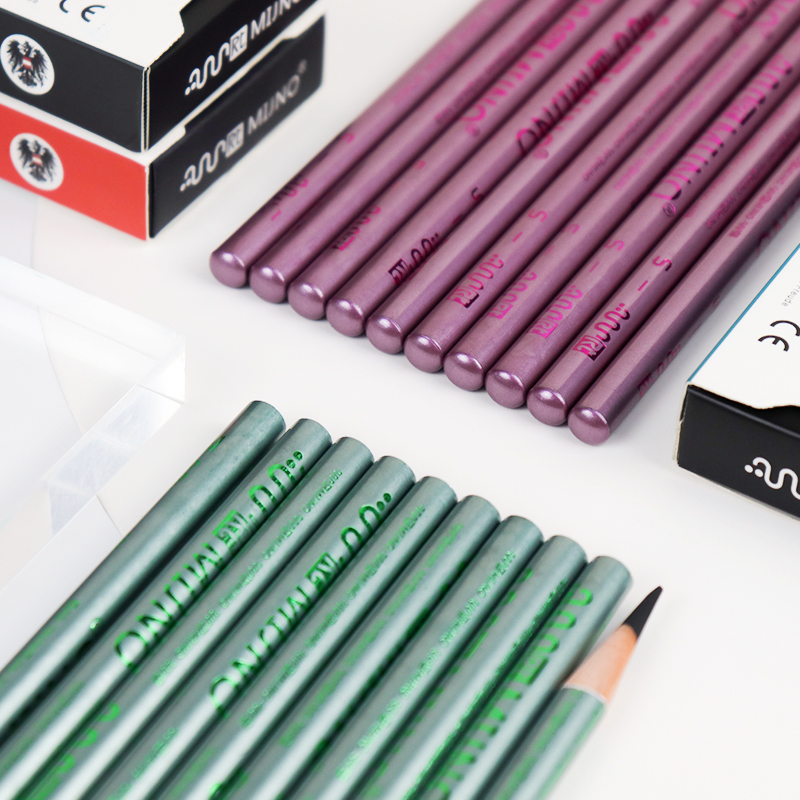 锐特素描炭笔美术生专用铅笔素描速写软中硬手绘碳画笔10支装套装