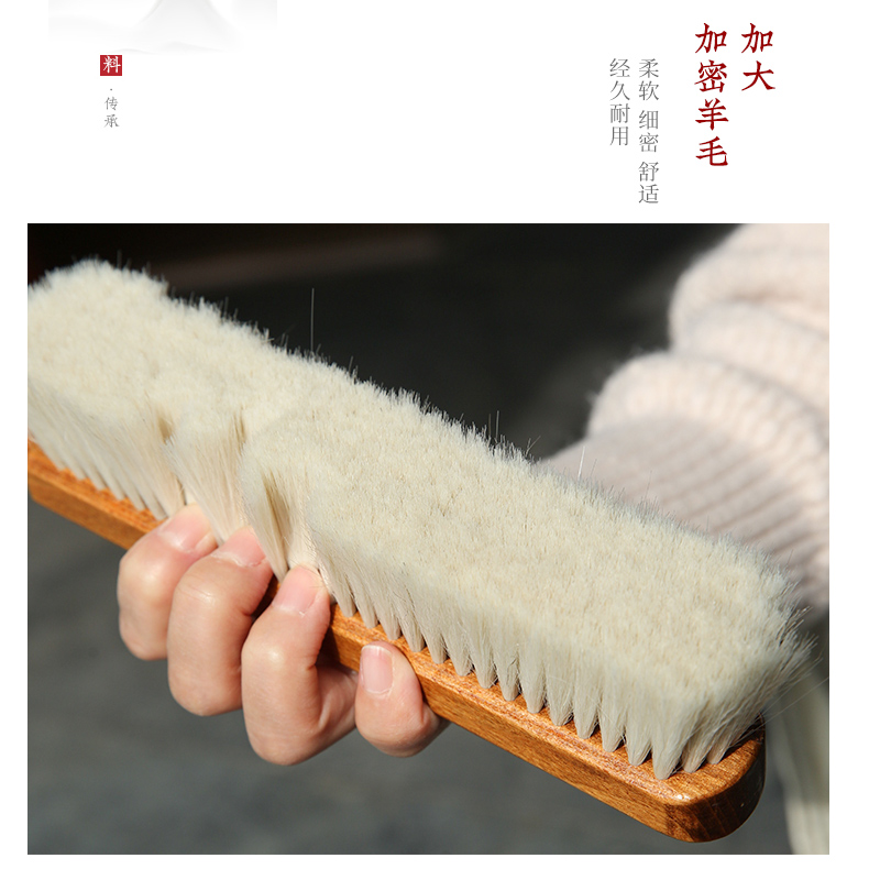 马毛扫把鬃毛笤帚羊毛刷大号清洁除尘神器家用木柄马鬃软毛沙发扫