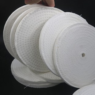 漂白精抛光线轮12寸10寸8寸6寸五金表壳眼镜镜面抛光轮防羽布轮