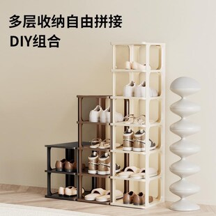 简易鞋架家用门口夹缝小型宿舍落地鞋柜结实耐用多层防尘鞋架子