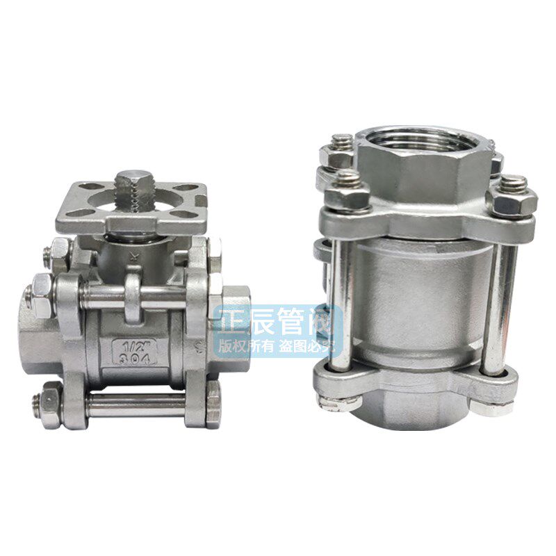 304不锈钢球阀高平台三片式阀门内螺纹丝口扣DN15/20Q611F-16P3PC