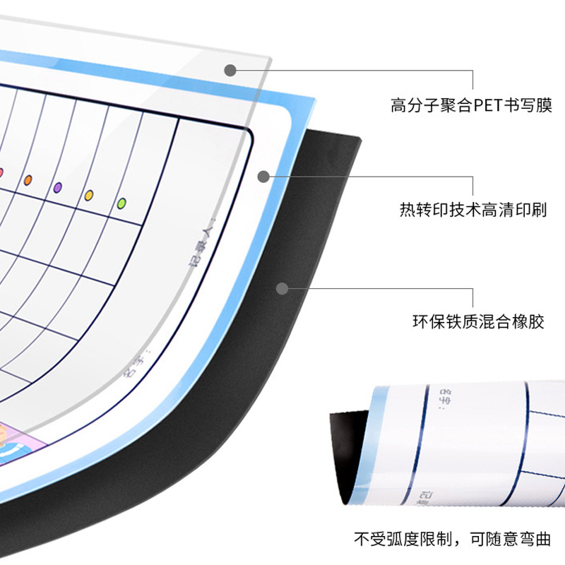 儿童成长自律表奖励墙贴磁力可移除不伤墙小学生幼儿好习惯计划表