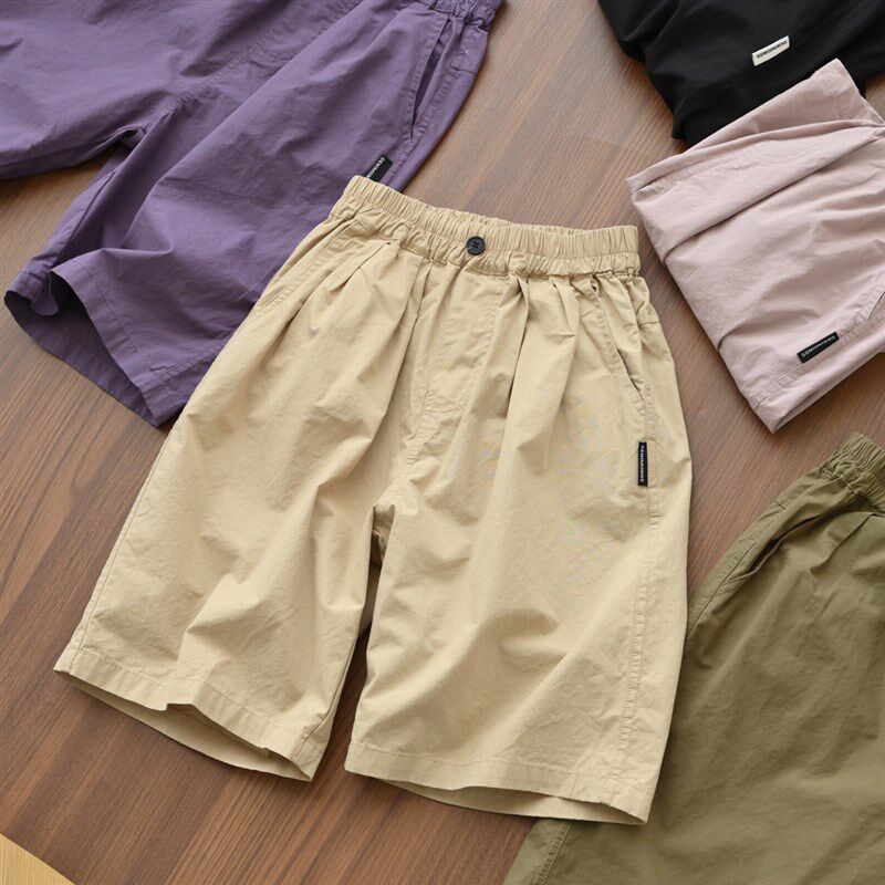 儿童纯棉工装中裤 男童女童薄款休闲短裤 中童五分裤 夏款童装