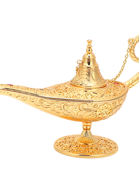 阿拉丁酒壶神灯创意许愿灯复古乔迁大小号礼物家居客厅摆件工艺品