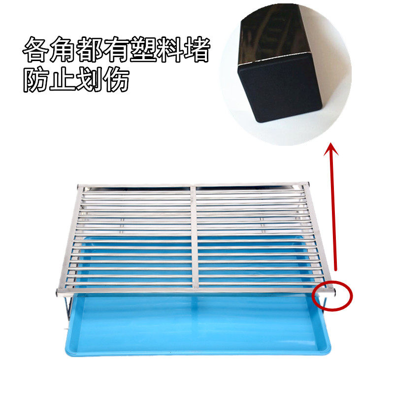 不锈钢狗厕所大中小型犬狗尿盆防咬便盆金毛泰迪大号小号大型小型