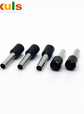 管型插针尼龙套欧式冷压接线端子铜耳E0508/1008/2512/4009/7508