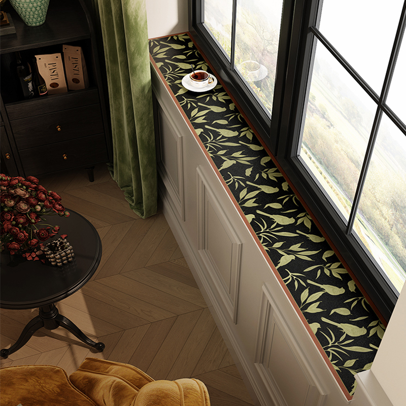 复古窗台垫窄硅藻泥飘窗垫阳台防尘吸水垫窗沿防护垫板防滑可裁剪