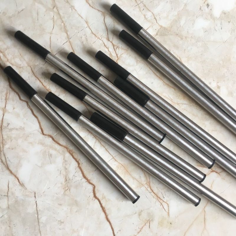 金属宝珠笔芯通用笔芯 走珠笔笔芯金属替芯 签字笔笔芯10支