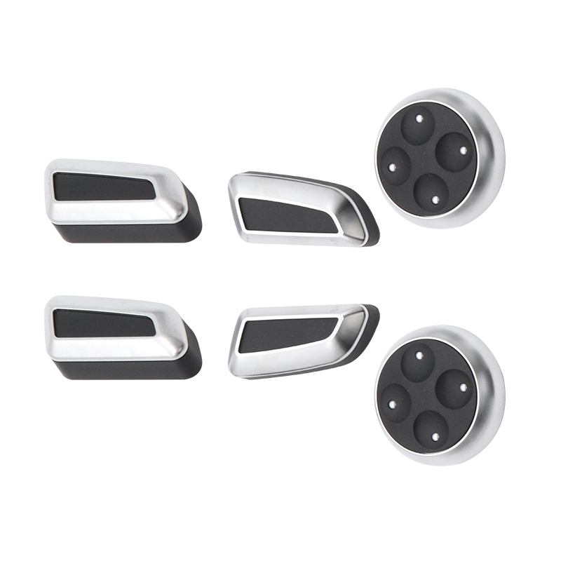 适配奥迪A3 Q3 A4L Q5 A6LC7座椅调整开关电镀铬按钮按键帽 旋钮