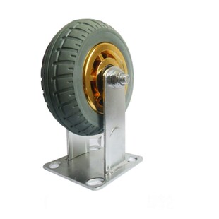 热销托士达万向轮轮子重型脚轮6寸静音手推车轮子实心橡胶轮定向