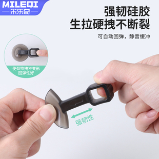 热销免打孔门吸矽胶断桥铝塑钢窗户把手防撞吸盘门窗玻璃垫新款保