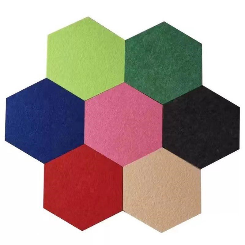 热销聚酯纤维吸音板9mm加厚毛毡板照片墙装饰隔音板毛毡墙贴