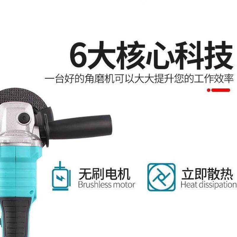 热销刷砂轮机无线锂电机角磨无打磨大功率切割机锂KQB电抛光厂机