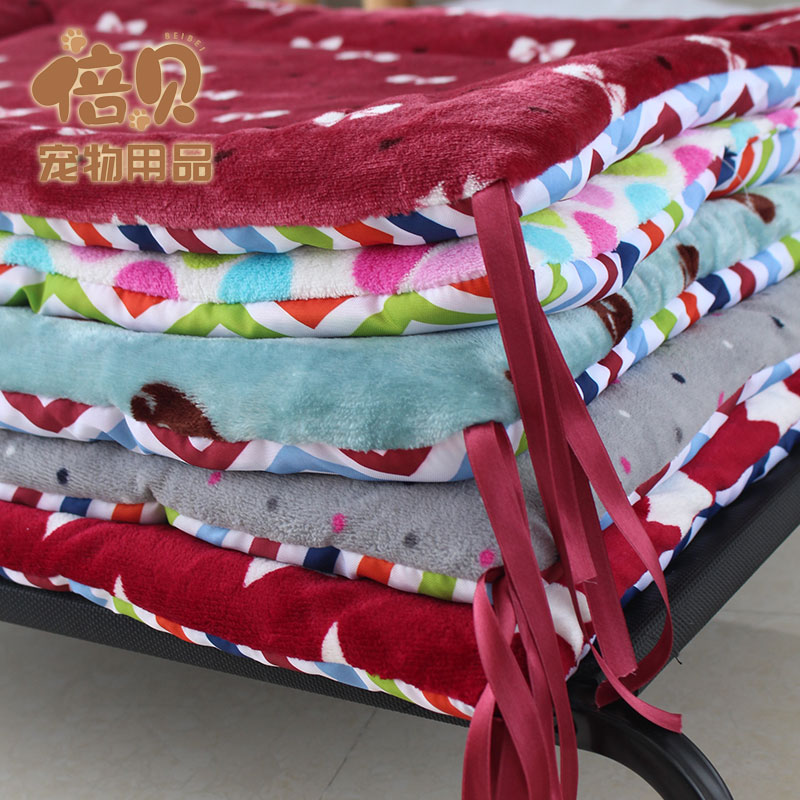热销狗窝狗狗垫子行军床垫可固定加绑带可洗牛津布倍贝宠物用品
