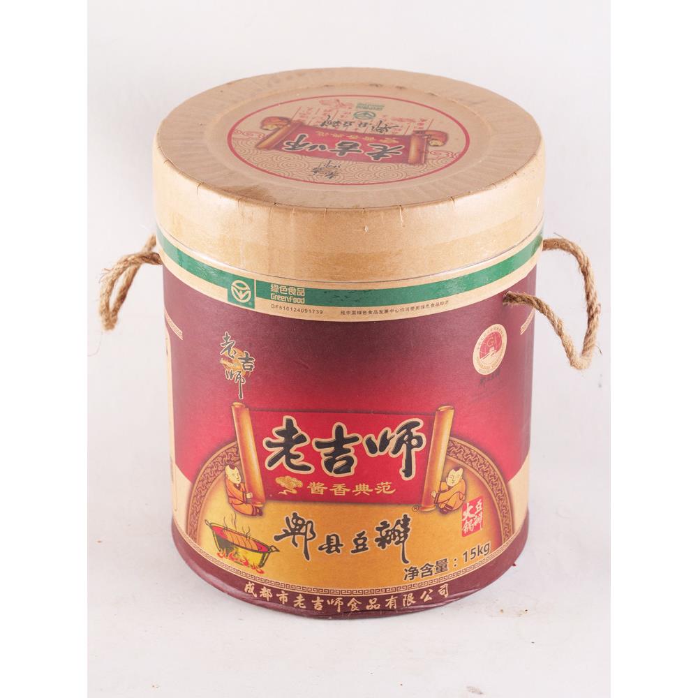 郫县豆瓣酱老吉师火锅豆瓣酱15kg麻辣烫冒菜炒料辣椒酱红烧豆瓣酱