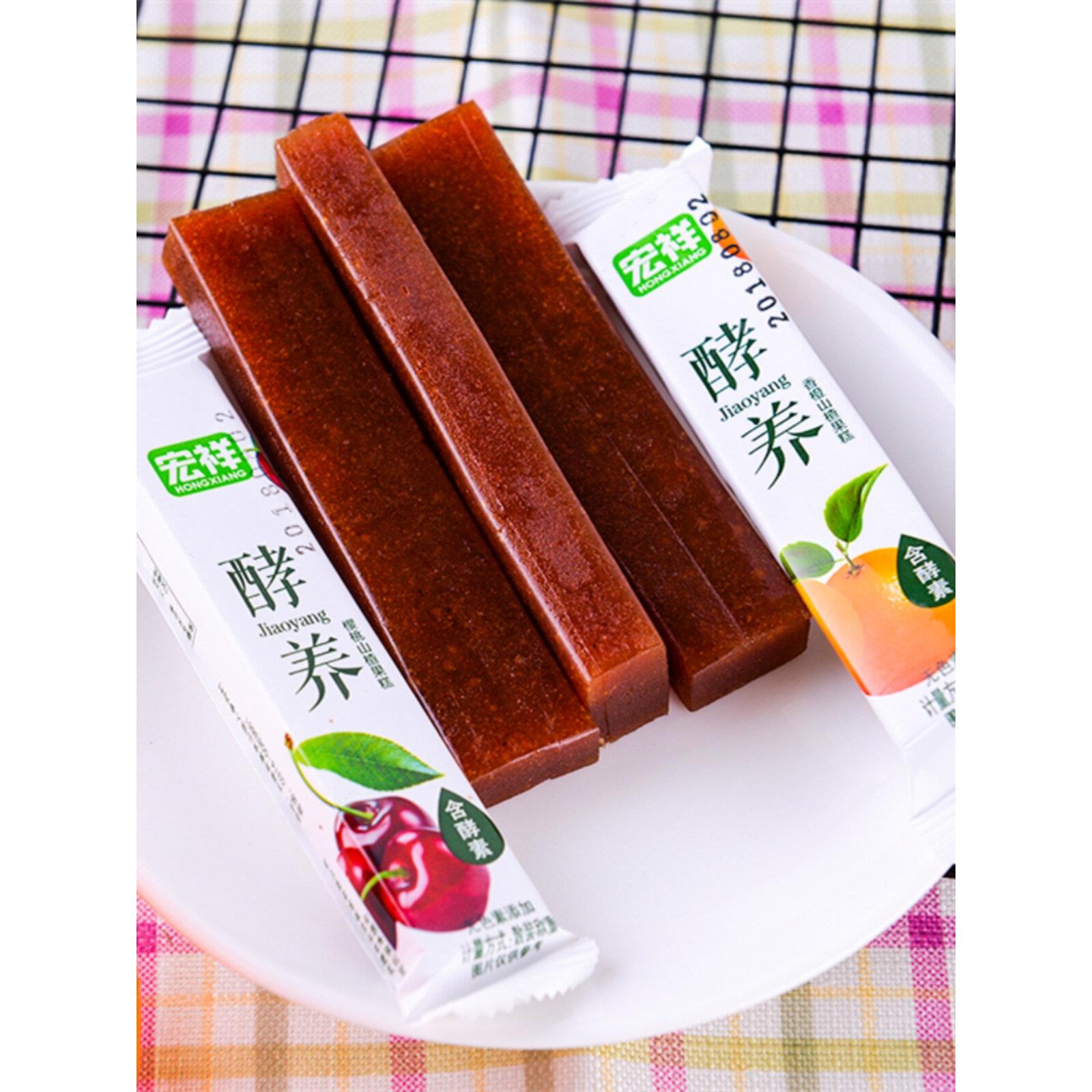 3斤酵养山楂条山楂卷 果蔬酵素香橙樱桃山楂片果丹皮休闲零食