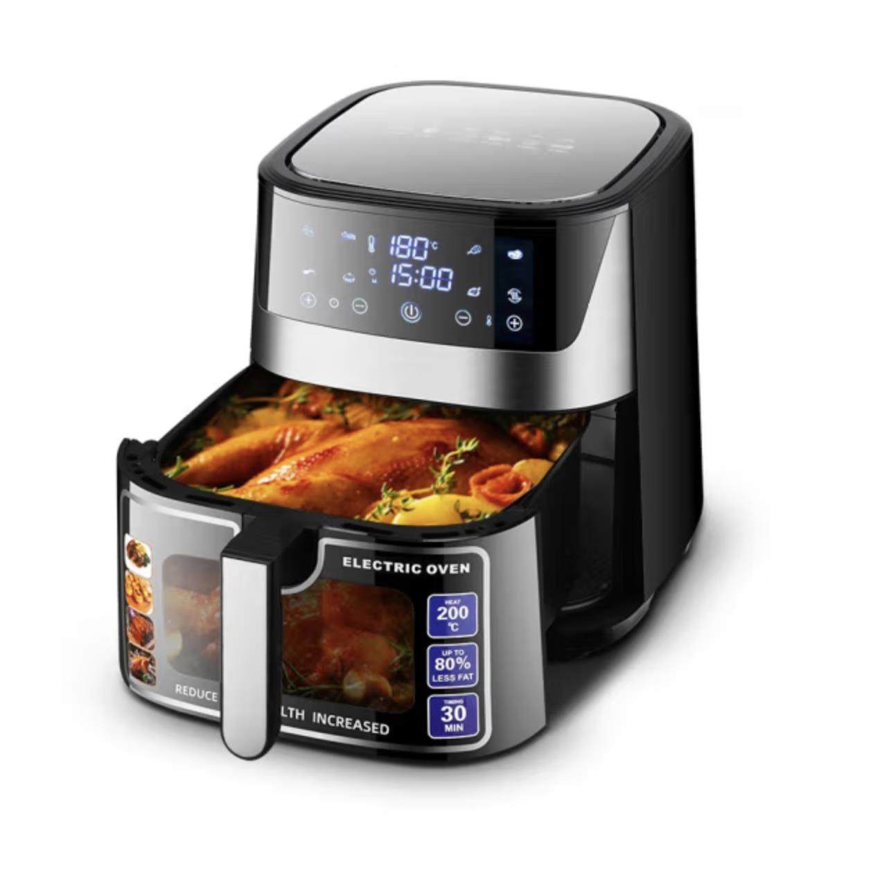 德国空气炸锅智能家用多功能可视全自动新款大容量电炸锅烤箱一体