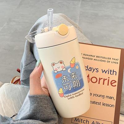 小巧可爱便携保温杯女士高颜值吸管水杯新款2025大人学生网红杯子