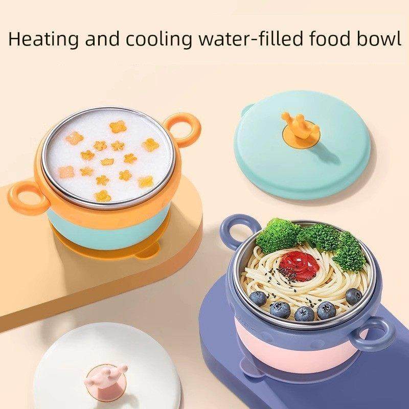 德国水填充绝缘碗婴儿食品补充防摔碗和勺子全套硅胶勺大米麦片勺,婴童用品,儿童餐具,淘宝优惠券,粉丝福利购,淘宝优惠卷