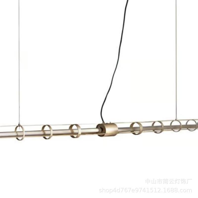 美式轻奢全铜艺术装饰餐厅吊灯大平层别墅上海洋楼设计师款工业风