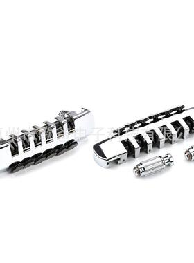 乐器配件 吉他用 黑色螺丝6弦LP吉他琴桥