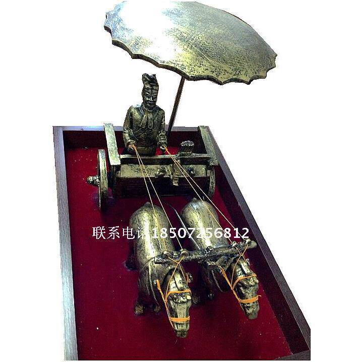 一号铜马车模型兵马俑摆件秦始皇工艺品铜车马