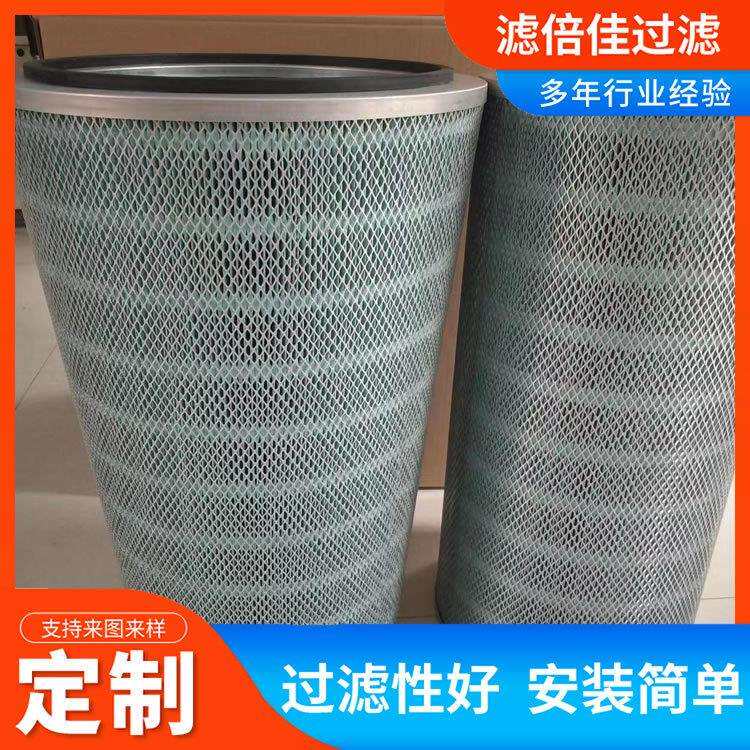 聚酯纤维仓顶粉尘除尘器注胶式快拆式除尘滤筒搅拌站除尘器滤芯