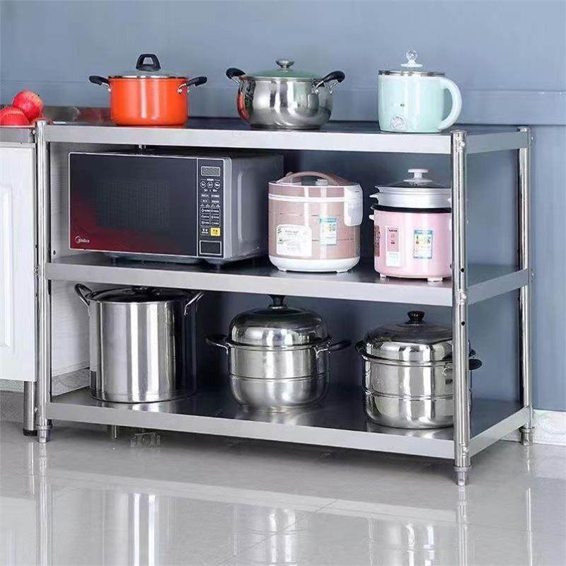 不锈钢灶台柜家用厨房橱柜餐厅置物柜小户型柜子碗柜电磁炉储物柜