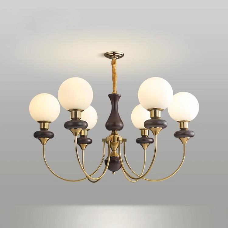 法式复古中古吊灯卧室客厅主灯新中式美式书房餐厅吸顶灯具Art