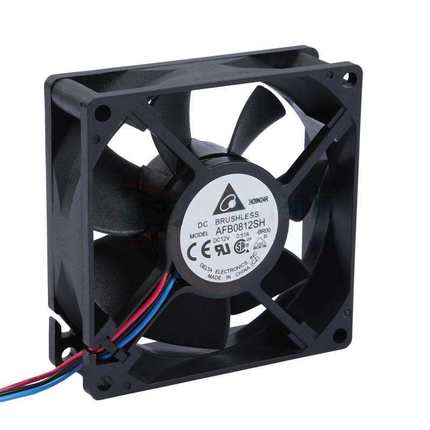 DELTA台达12V直流风扇 AFB0812SH 0812 8cm大风量双滚珠散热风扇