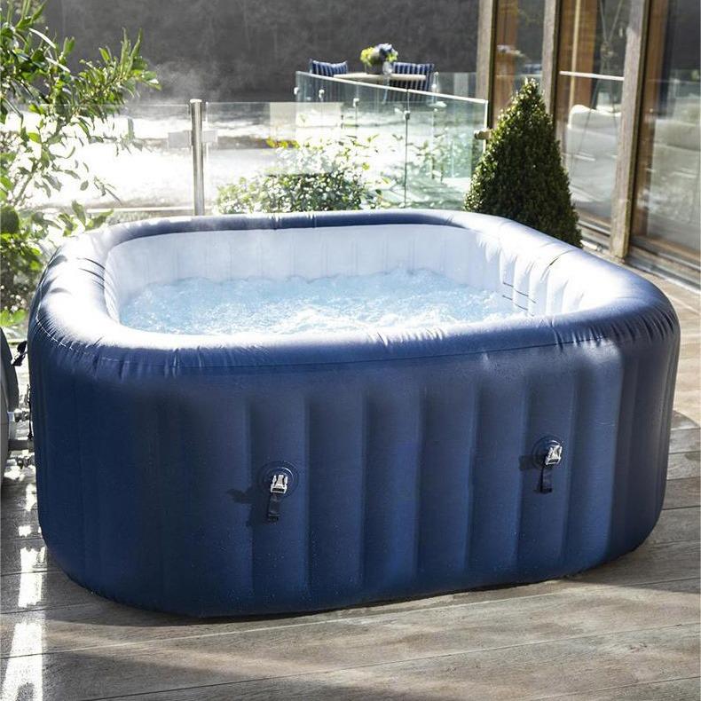 跨境PVC充气浴桶浴缸便捷式泡澡桶热水系统泡泡喷射充气按摩水池