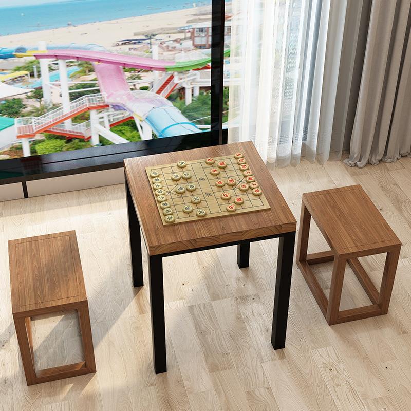 实木方桌电脑桌书桌餐桌正方形棋桌简约现代家用休闲书法麻将桌子