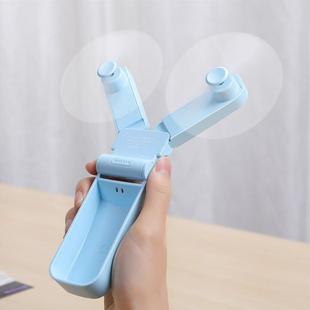 双头风扇 新款 手持折叠USB充电静音桌面户外超迷你小风扇学生礼品