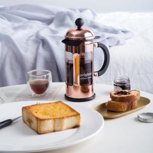 bodum波顿法压壶1000ml 进口耐热玻璃咖啡壶不锈钢滤压茶壶思