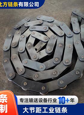 大节距工业炼条C2080H收割机割台输送炼单双排大滚珠碳钢重型炼条