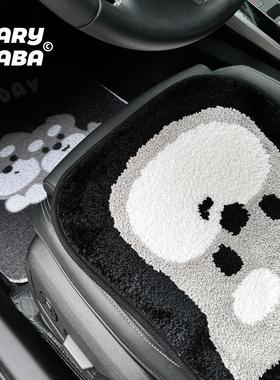 GARY.BABA｜原创雪纳瑞小狗汽车丝圈脚垫主驾通用地毯坐垫座垫