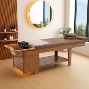 头道汤洗头床水循环头疗洗头床泰式全躺美容院汤头熏蒸按摩理疗床