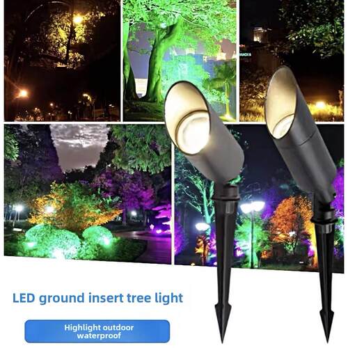 Led树灯户外防水地面灯景观花园门聚光灯庭院草坪树灯/泥灯