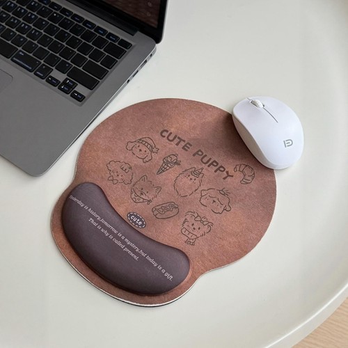 小狗鼠标垫子女生高颜值办公室小号护腕电脑手托腕托游戏用家用