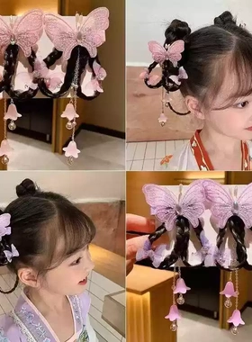 新年发夹儿童发饰女童汉服流苏
