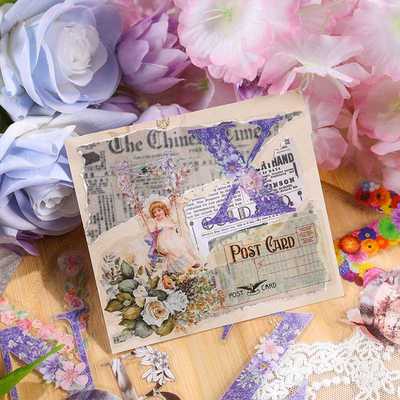 新款直销悦真朵朵花林手帐贴纸包ins高颜值pet儿童贴画复古咕卡手