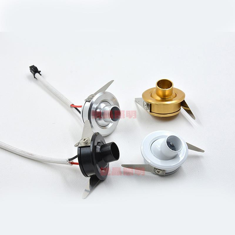 直销新款led天花灯1w小射灯开孔30柜台迷你牛眼灯开孔32嵌入式背