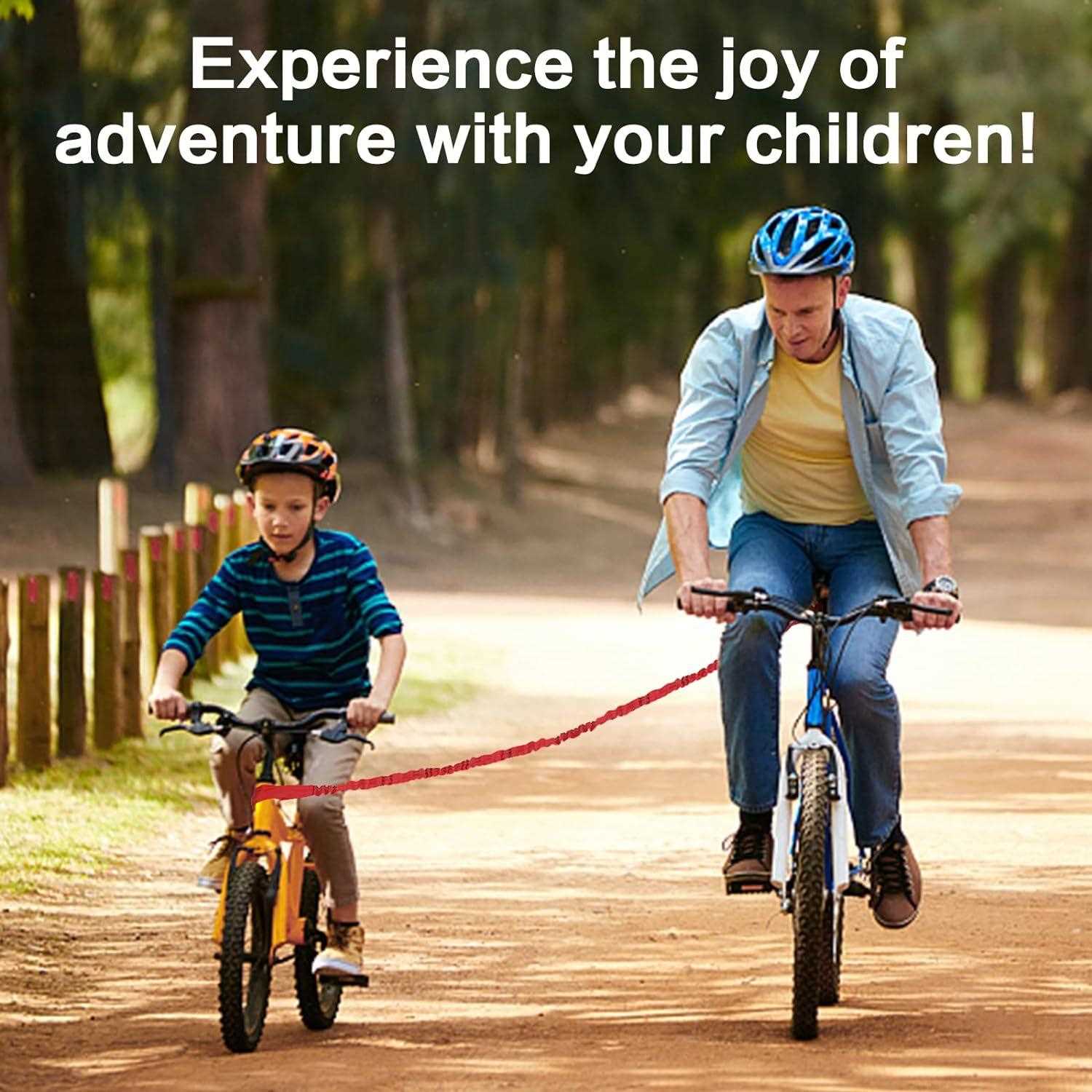 直销新款自行车拖车绳户外骑行山地车牵引绳亲子拉力绳弹力拉绳带