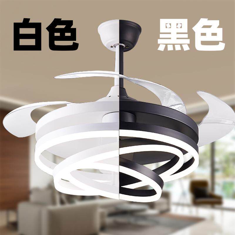 直销新款轻奢风扇灯吊扇灯北欧家用客厅餐厅卧室吸顶带电风扇吊灯